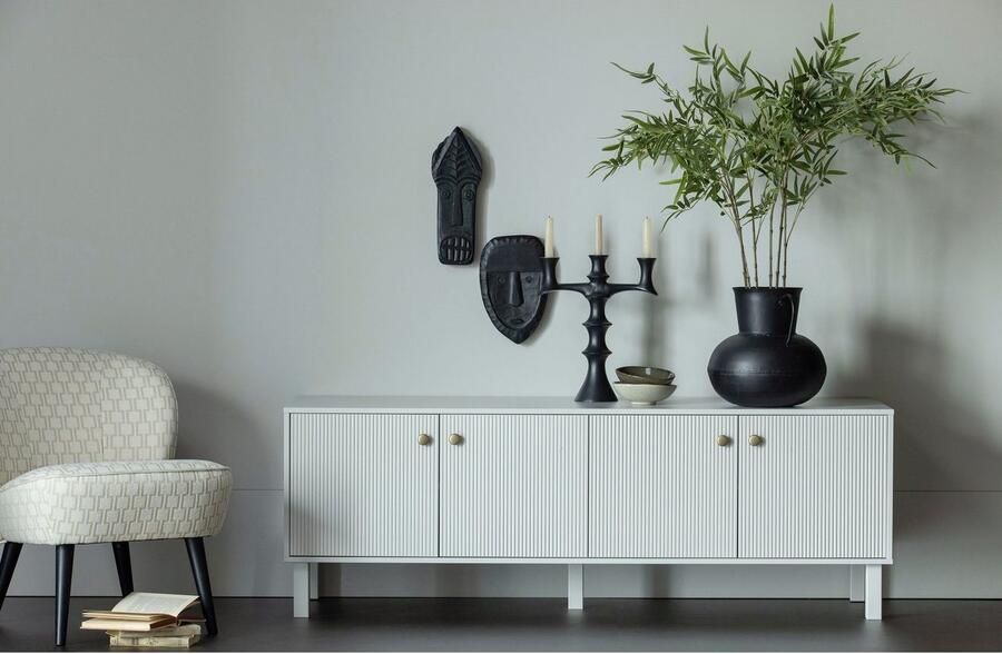 WOOOD | Madu Tv-meubel Grenen Wolkengrijs | Woonkamer meubels | Tv-dressoirTv-meubel - Foto 4