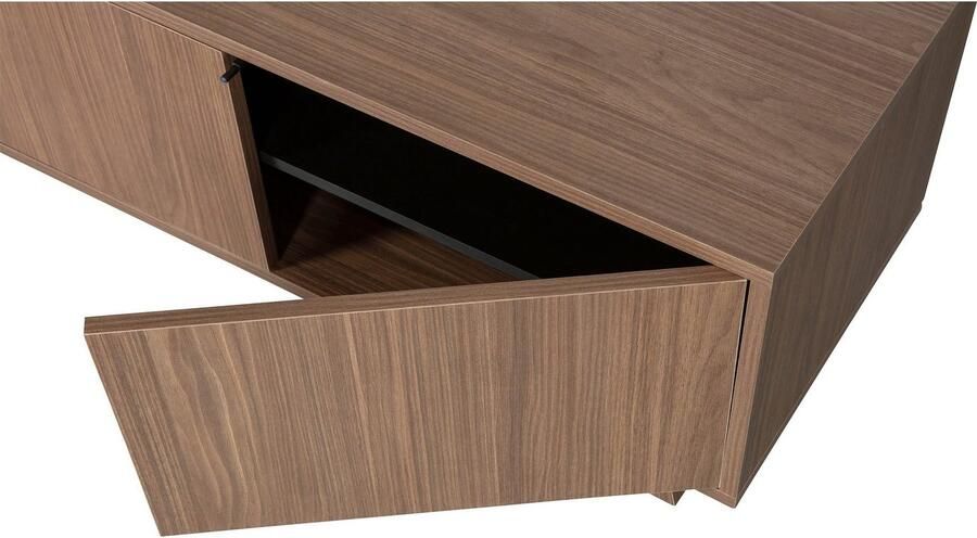 WOOOD Tv-meubel Seppe TV-dressoir Walnootfineer met duidelijk zichtbare nerf H 42 cm x B 160 cm - Foto 2