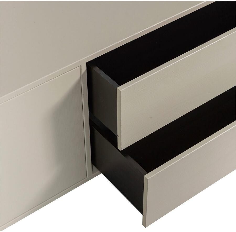 Vtwonen | Settle Down Tv Meubel 200cm Grenen Dust | Woonkamer meubels | Tv-dressoirTv-meubel