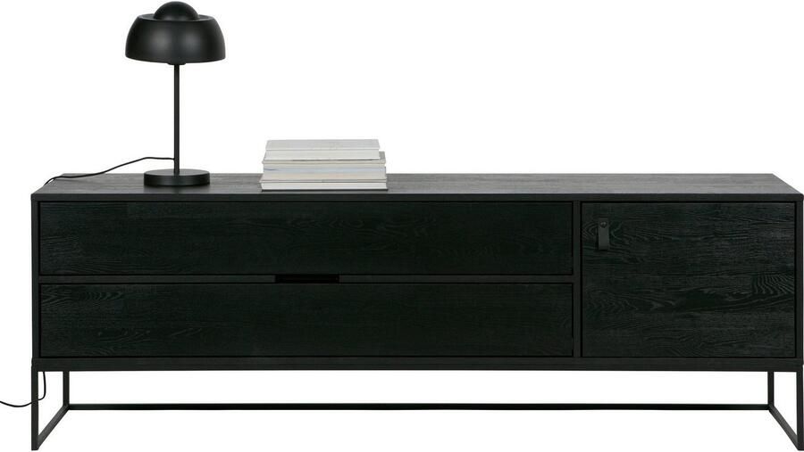 WOOOD Tv-meubel Silas TV-board Commode 2 lades en 1 deur veel opbergruimte breedte 120 of 180 cm - Foto 5
