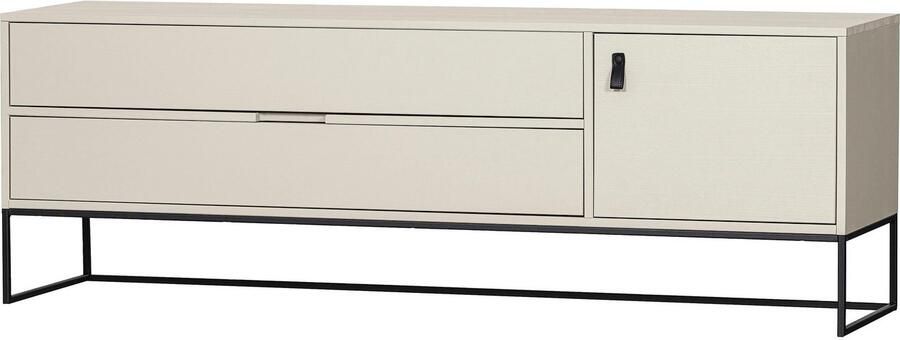 WOOOD Tv-meubel Silas TV-board Commode 2 lades en 1 deur veel opbergruimte breedte 120 of 180 cm - Foto 4