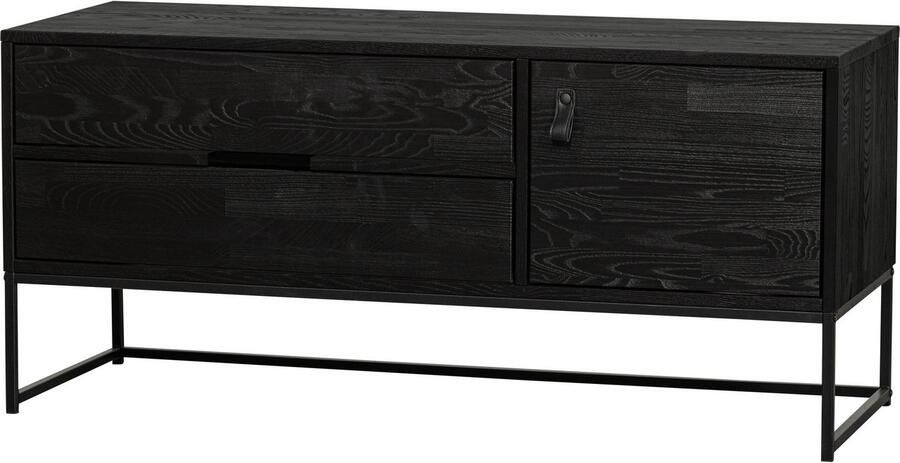 WOOOD Tv-meubel Silas TV-board Commode 2 lades en 1 deur veel opbergruimte breedte 120 of 180 cm