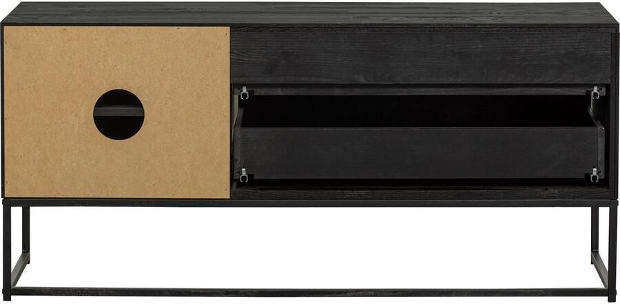 WOOOD Tv-meubel Silas TV-board Commode 2 lades en 1 deur veel opbergruimte breedte 120 of 180 cm - Foto 2