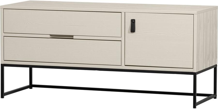 WOOOD Tv-meubel Silas TV-board Commode 2 lades en 1 deur veel opbergruimte breedte 120 of 180 cm - Foto 3