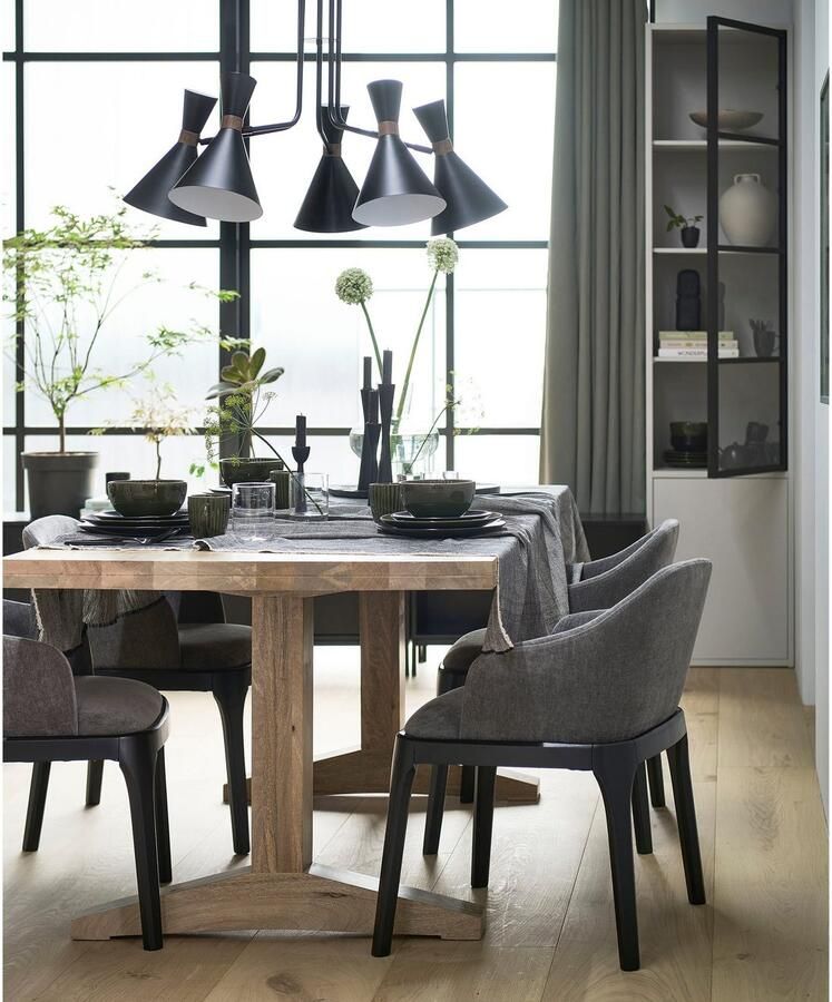 WOOOD Vitrinekast Basic met twee deuren h 230 cm x b 52 5 cm