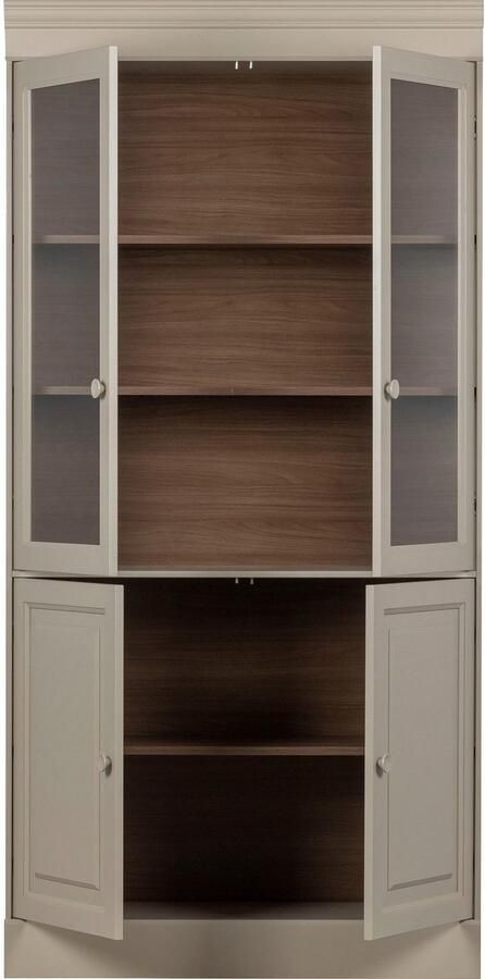 Vtwonen Chow 2 deurs vitrinekast – Grenen – Dakargrau 215x105x40 - Foto 6