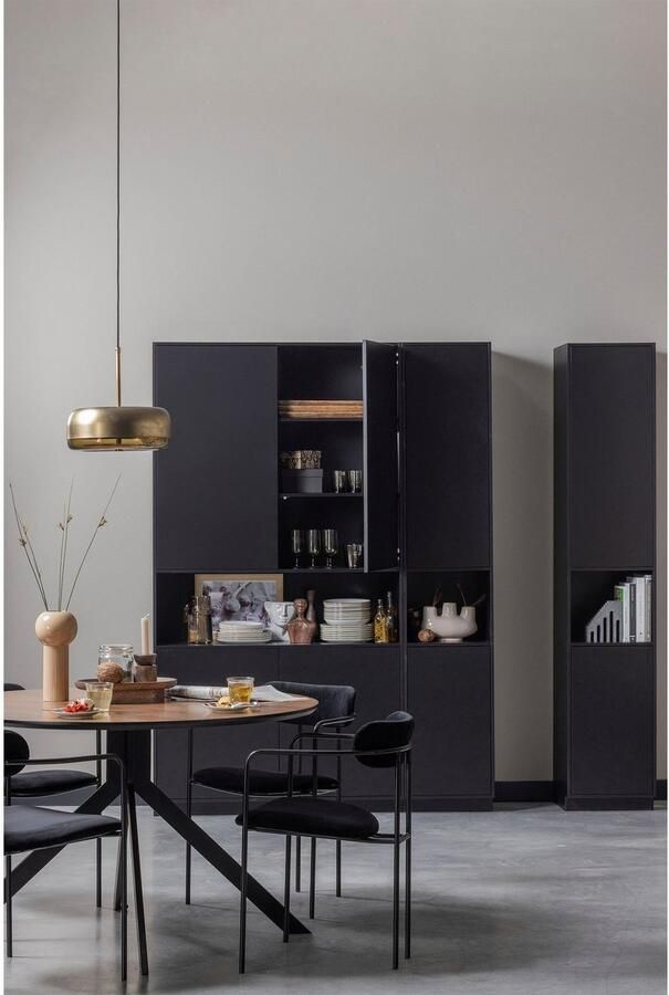 WOOOD Exclusive | Finca Opbergkast 40cm Zwart | Woonkamer meubels | BergkastKast - Foto 2