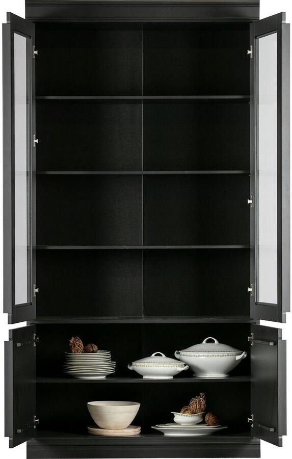 BePureHome | Organize Vitrinekast 44cm Grenen Matzwart | Woonkamer meubels | Vitrinekast - Foto 4