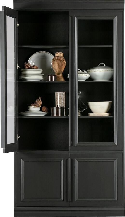 BePureHome | Organize Vitrinekast 44cm Grenen Matzwart | Woonkamer meubels | Vitrinekast - Foto 7