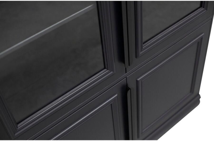 BePureHome | Organize Vitrinekast 44cm Grenen Matzwart | Woonkamer meubels | Vitrinekast - Foto 3