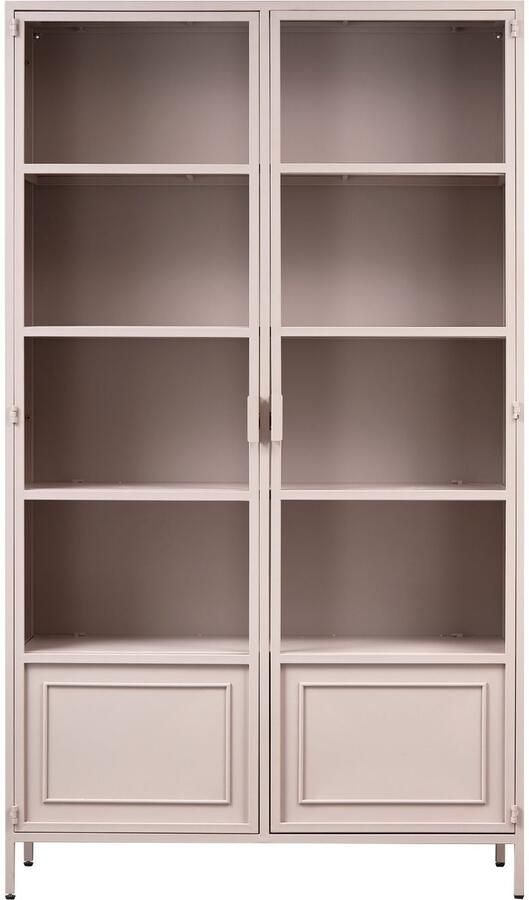 WOOOD Vitrinekast Ronja Halfglazen vitrine van gepoedercoat metaal H 189 cm x B 110 cm - Foto 2