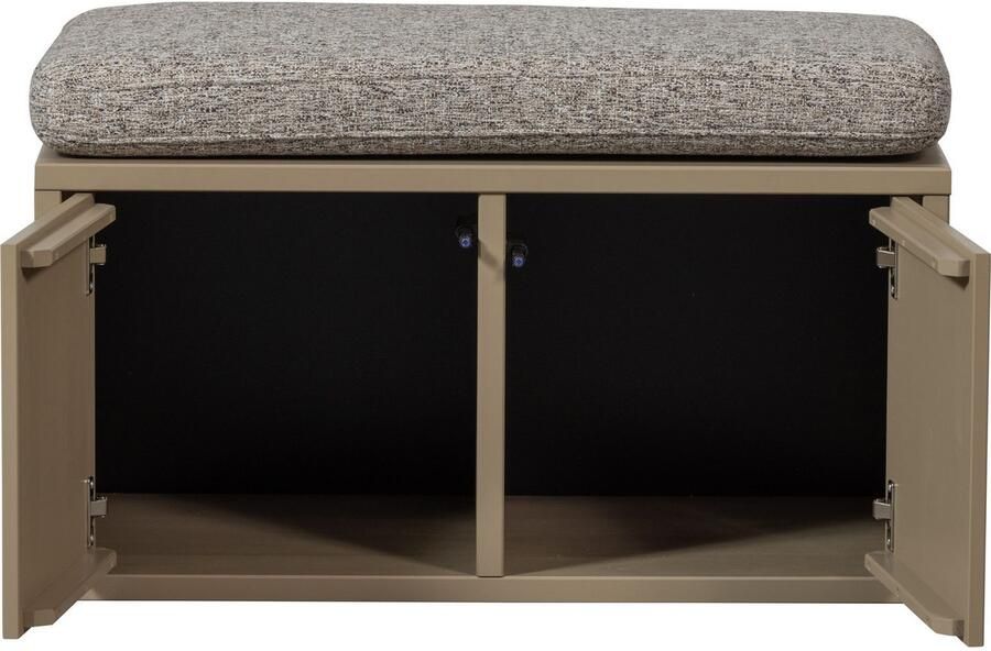 WOOOD Zitbank TURNER incl. comfortabel zitkussen breedte 80 cm