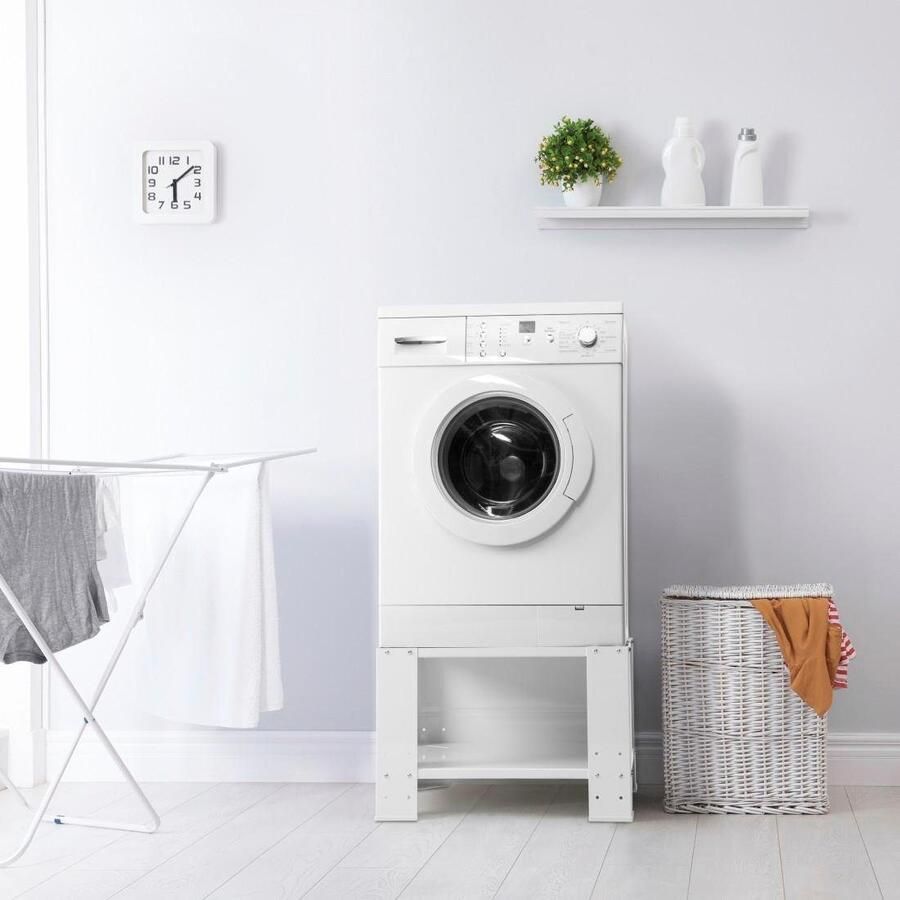 Xavax Onderbouwsokkel Sokkel 60 x 60 x 40cm Wasmachine Wasdroger Sokkel voor huishoudelijke apparaten verstelbaar - Foto 4