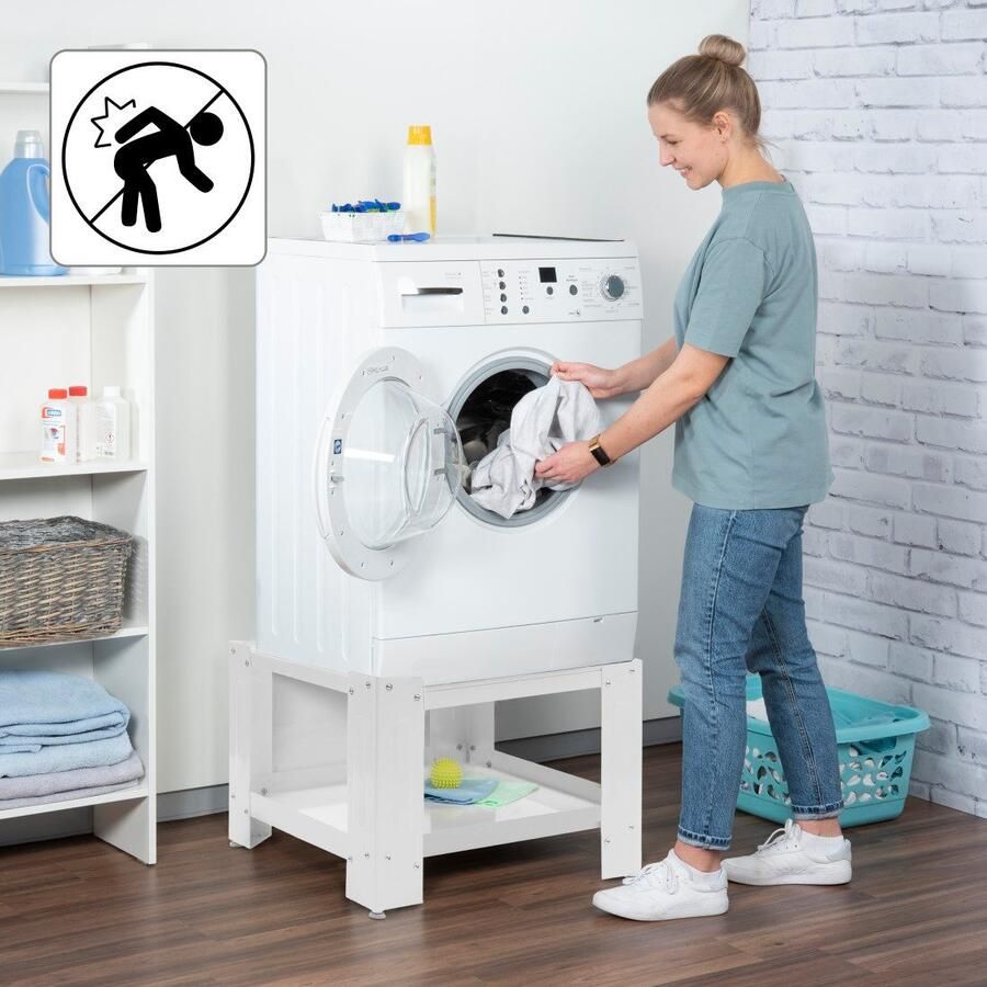 Xavax Onderbouwsokkel Voet onderstel 60 x 60 x 50 cm voor wasmachine wasdroger