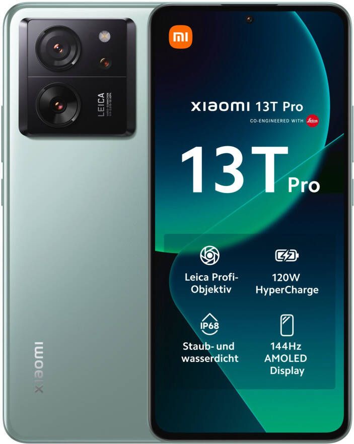 Xiaomi Smartphone 13T Pro met 12GB RAM + 512 GB opslagcapaciteit 512 GB 16 94 cm (6 67 inch) 144 hz crystalres amoled display