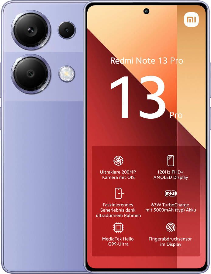 Xiaomi Redmi Note 13 Pro 8+256GB Paars | Android smartphones | Telefonie&Tablet Smartphones | 6941812762844