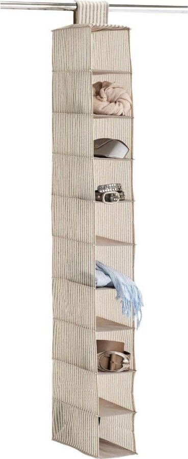 Zeller kast organiser hangend 10 vakken 15 x 30 x 129 cm beige Opbergmanden - Foto 3