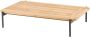 4 Seasons Outdoor Yoga salontafel 120x75xH25 cm antraciet natural teak 4-Seasons Outdoor - Thumbnail 3