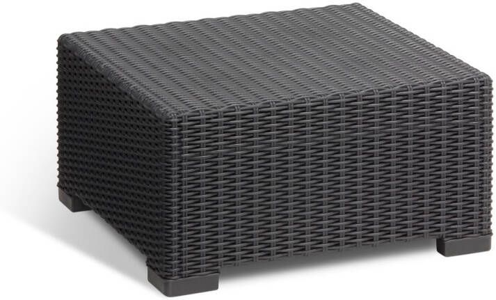 Allibert Tuintafel Calafornia Kunststof Antraciet 68x68x35cm - Foto 3