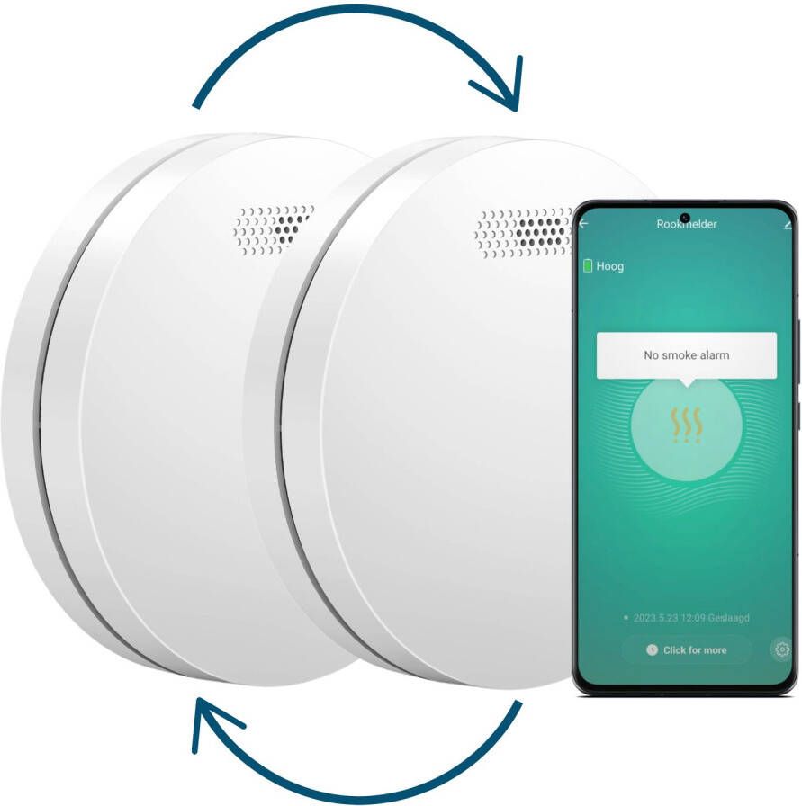 Aroha Wifi Rookmelder Smart Connect & Link Series 2 Set