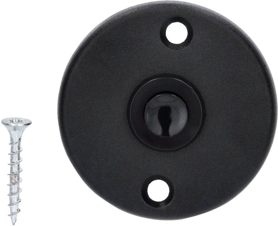 Avenue Beldrukker Aluminium Zwart Structuur