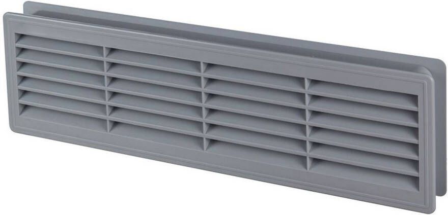 Awenta Grijze 120x440 Mm Interne Deur Plastic Ventilatierooster Luchtgat Kraag