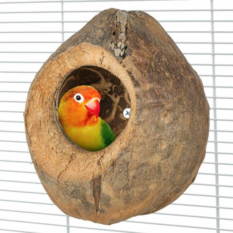 Back zoo nature Slaapplek En Vogelnest Villa Coconut- Kokosnoot Voor Vogels