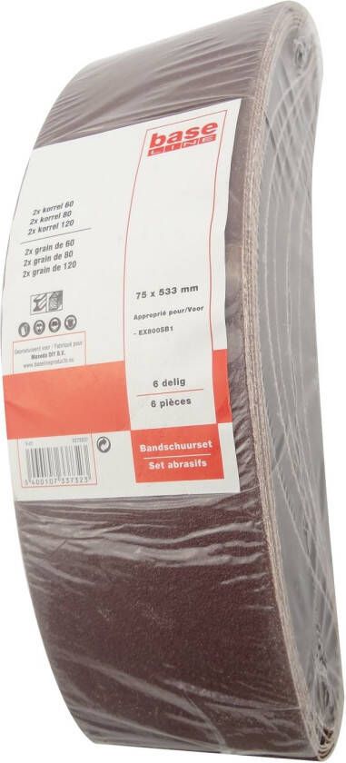 Baseline Bandschuurpack 75x33mm 6stuks