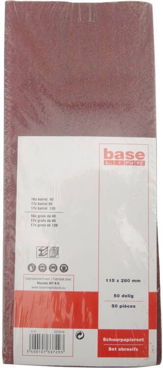 Baseline Schuurpapierpack 11x280mm 50stuks