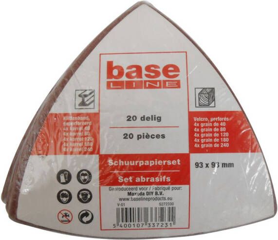 Baseline Schuurpapierpack Delta 20stuks