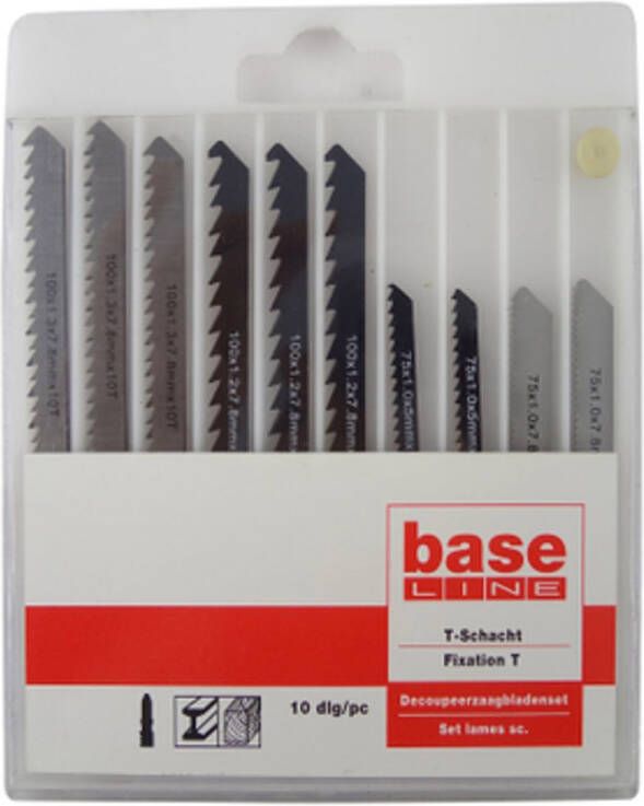 Baseline Set Decoupeerzaagblad T-schacht – 10 Stuks