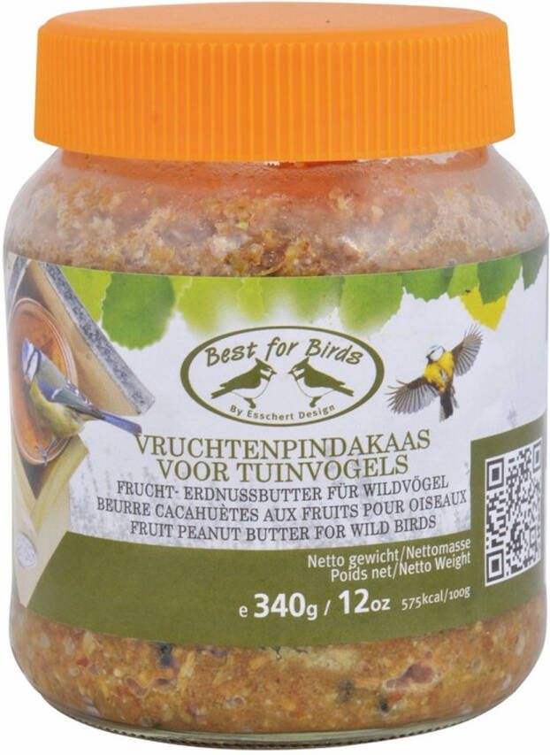 Best for Birds Vogelvoer Vruchtenpindakaas 340 Gram