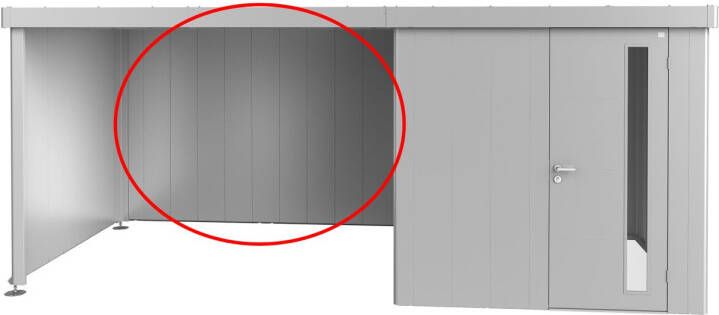 Biohort Achterwand Neo Type 2-4 Zilver Metallic