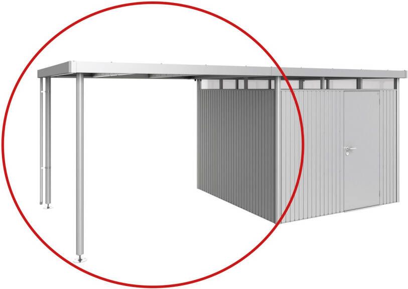 Biohort Afdak Highline H4 Zilver Metallic 282x275x222cm