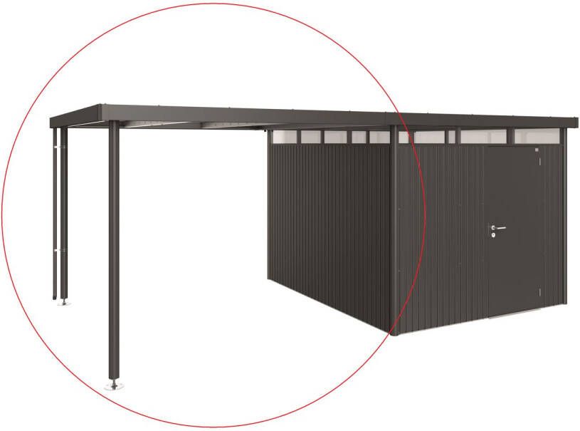Biohort Afdak Highline H5 Donkergrijs 282x315x222cm