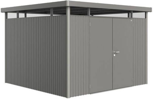 Biohort Berging Highline H6 Kwartsgrijs Metallic (met Dubbele Deur)