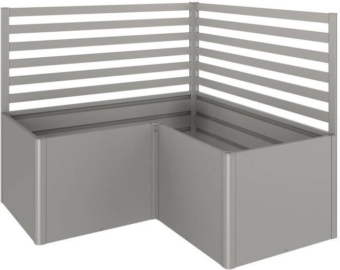 Biohort Plantenklimrek Voor L-vorm Gr. L200 l2x1 Kwartsgrijs-metallic 2 Stuks