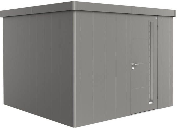 Biohort Tuinhuis 3c Kwarts Grijs Metallic 292x292x222cm + Standaard Deur 83x200cm