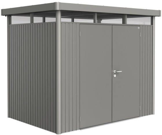 Biohort Tuinhuis Highline H2 Dubbele Deur Kwarts Grijs 195x275cm