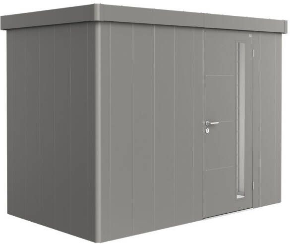 Biohort Tuinhuis Neo 1c Standaard Deur Quartz Grijs Metallic 292x180x222cm