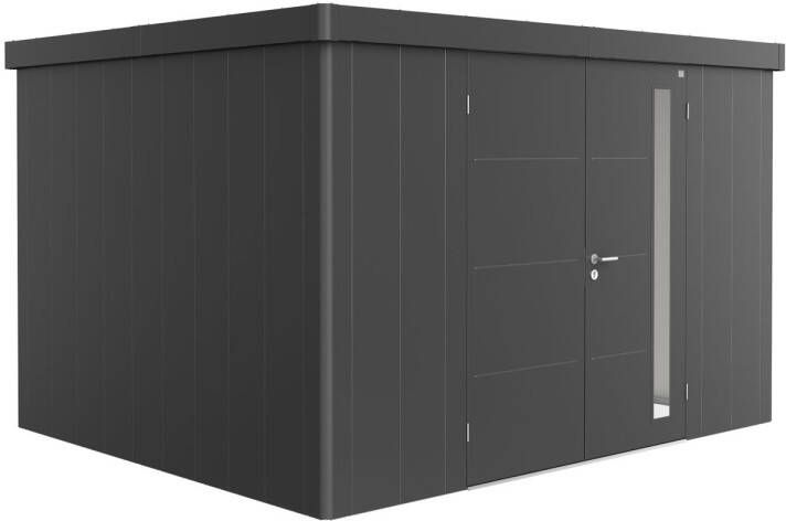 Biohort Tuinhuis Neo 3d Dubbele Deur Donkergrijs Metallic 348x292x222cm