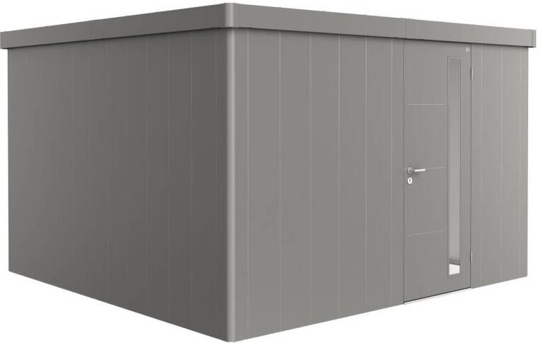 Biohort Tuinhuis Neo 4d Standaard Deur Quartz Grijs Metallic 348x348x222cm