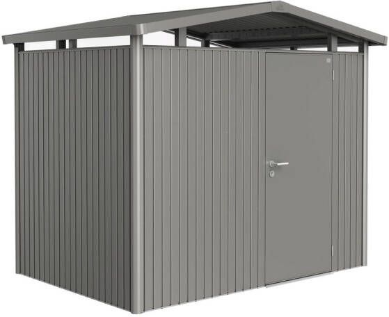 Biohort Tuinhuis Panorama P2 Kwartsgrijs Metallic Standaard Deur 273x198cm