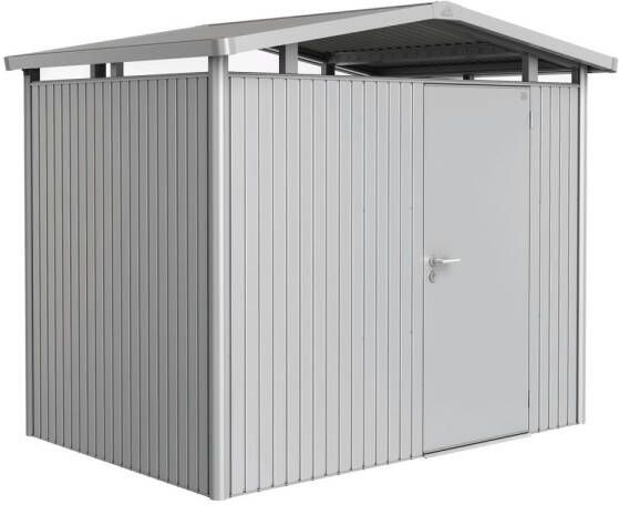 Biohort Tuinhuis Panorama P2 Zilver Metallic Standaard Deur 273x198cm