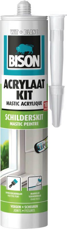 Bison Acrylaatkit Universeel Wit 300ml