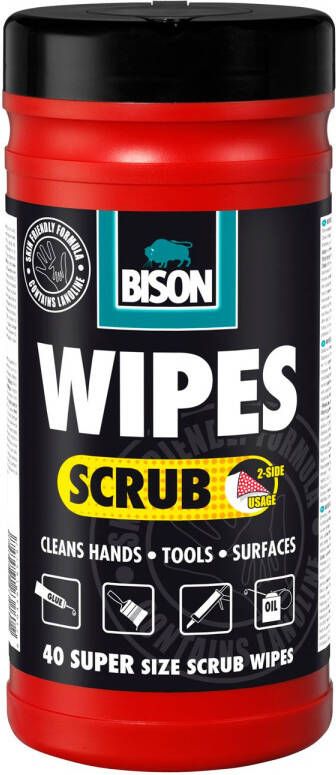 Bison Reiniginsdoekjes Wipes Scrub 40 Stuks