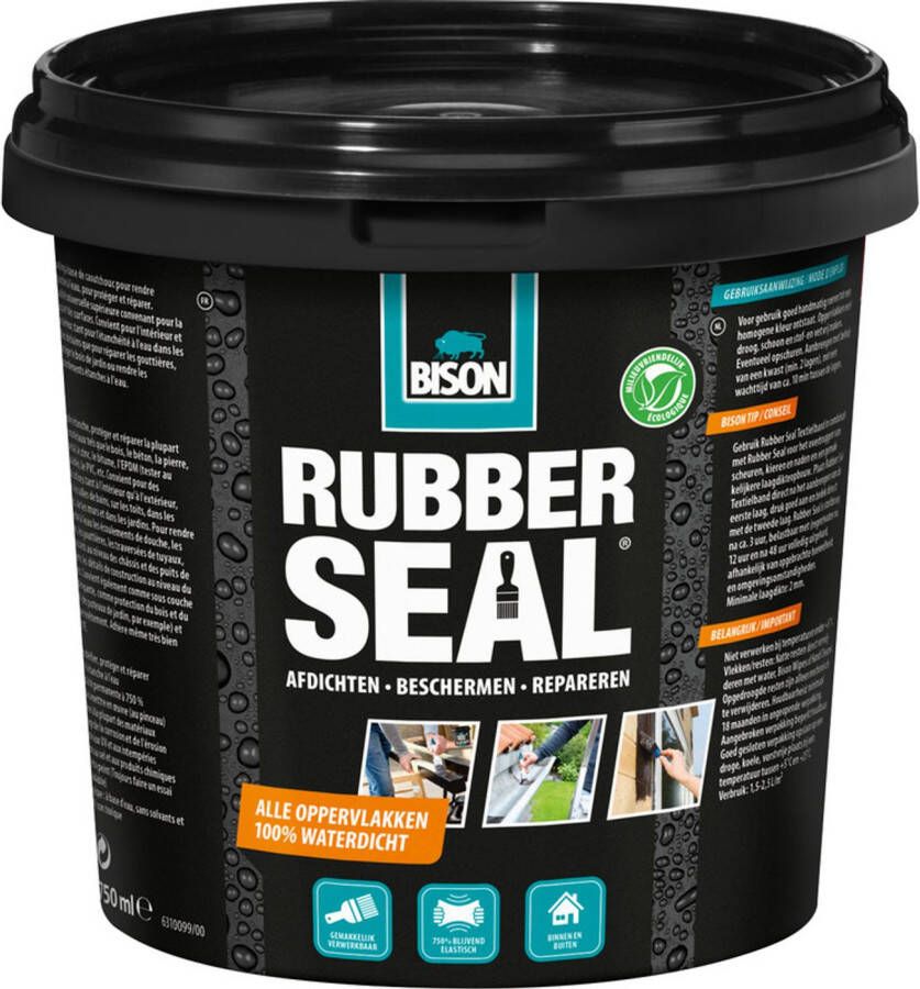 Bison Rubber Seal Coating Noir 750ml