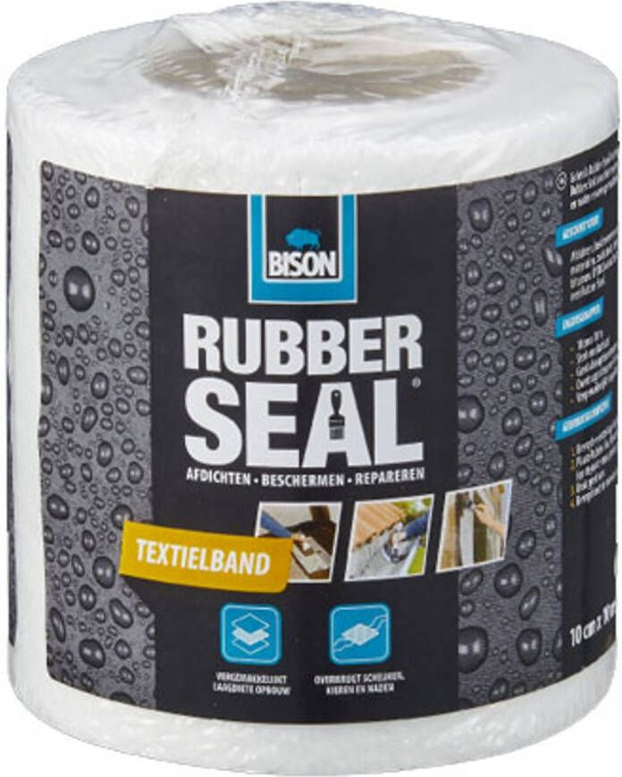 Bison Rubber Seal Textielband 10cm X 10m