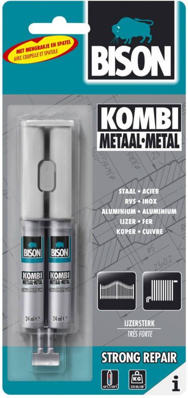 Bison Universele Epoxylijm Kombi Metaal 24ml