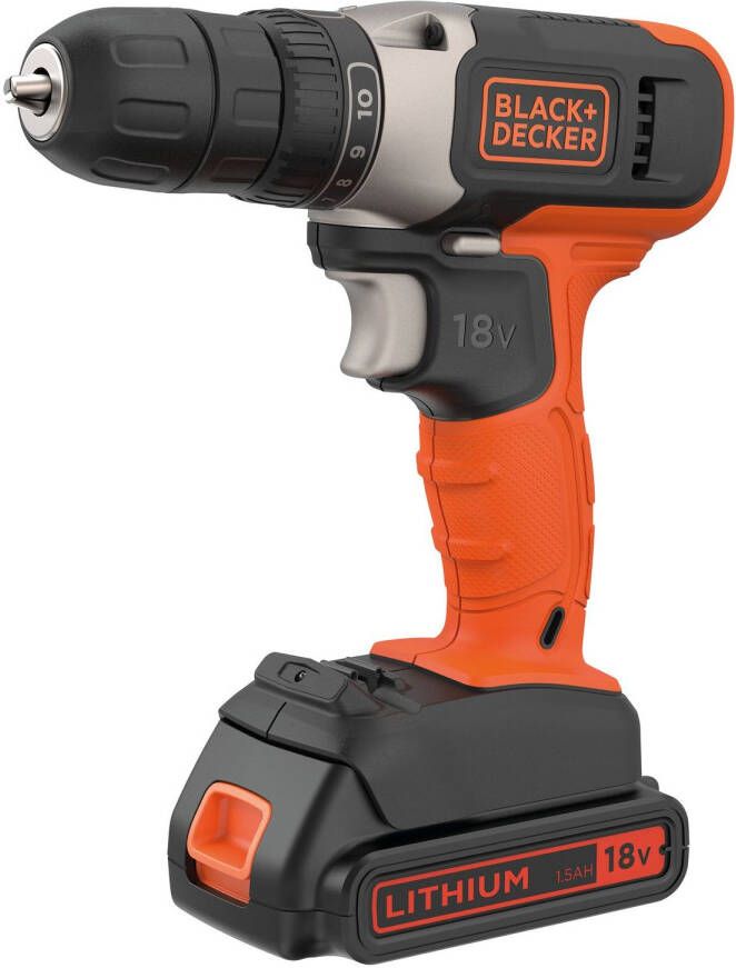 BLACK+DECKER Accuboormachine Bcd001c2-qw 18v (2 Accu s)